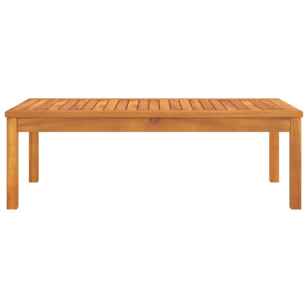 Table basse bois d'acacia massif marron 100x50x33 cm