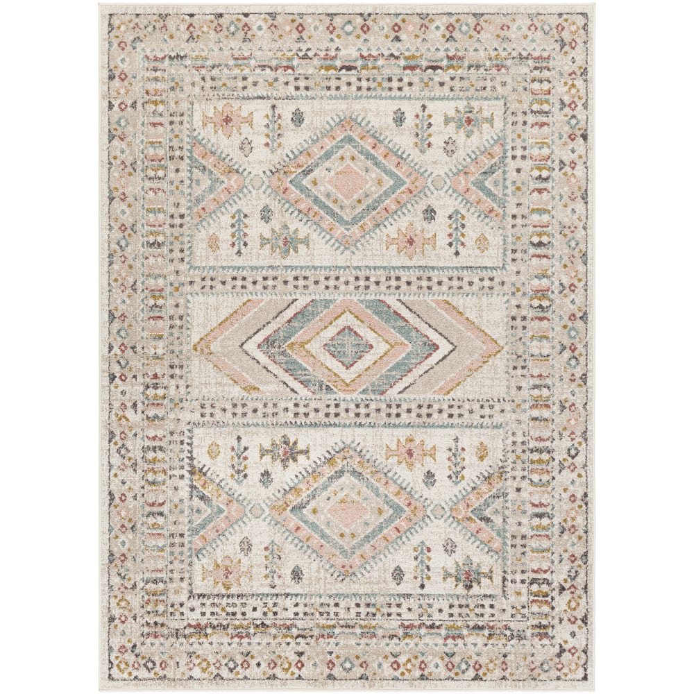 Tapis Scandinave Bohème Multicolore/Rose 80x150