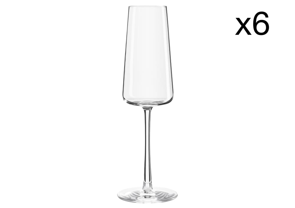 Lot de 6 Flûtes à champagne