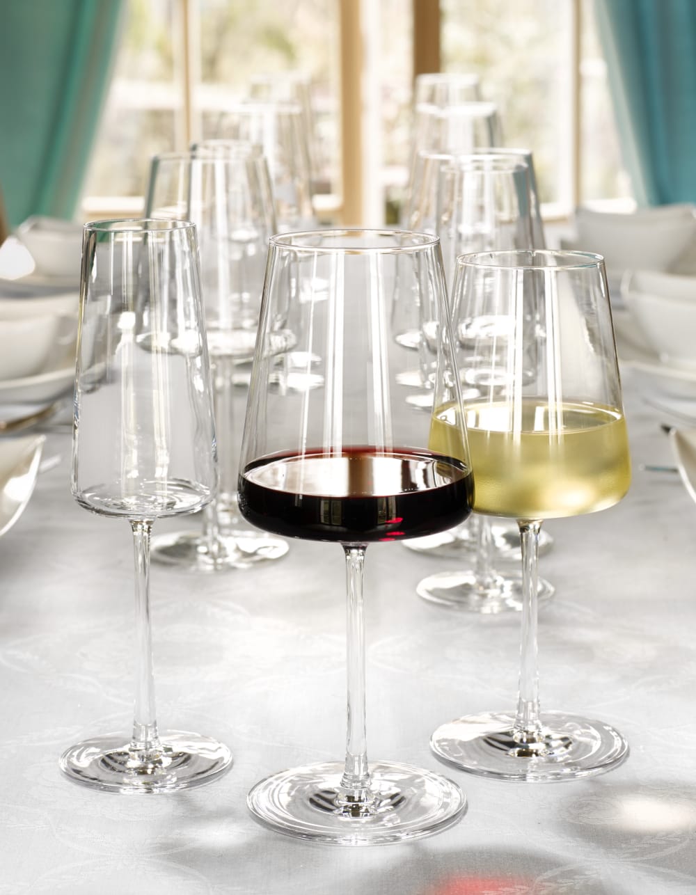 Lot de 6 Verres à vin en Cristallin, transparent, 52 cl - Maisons du Monde