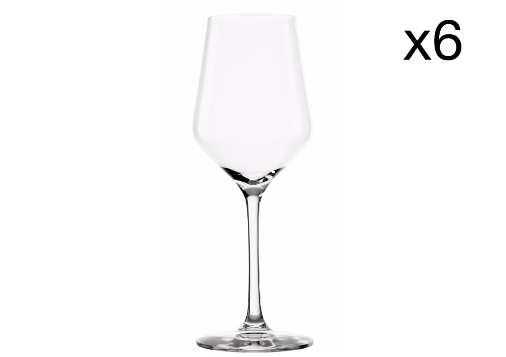Stolzle Lot de 6 Verres à vin en Cristallin, transparent, 36,5 cl - Cristal