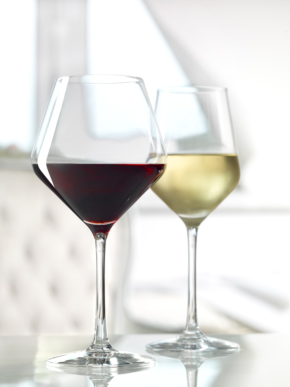 Lot de 6 Verres à vin en Cristallin, transparent, 36,5 cl - Maisons du Monde