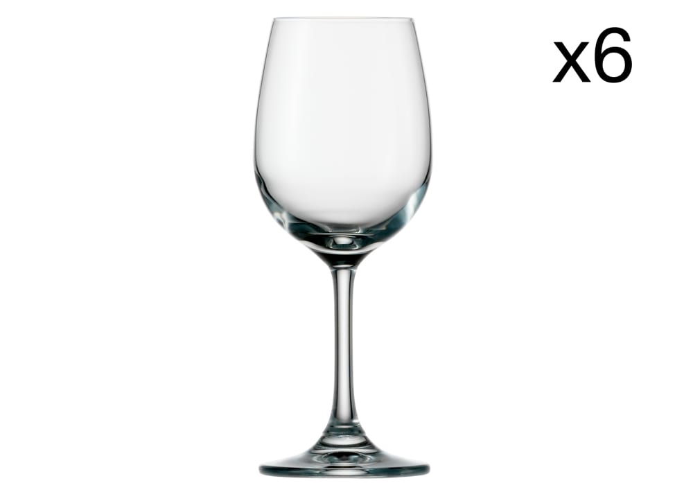 Lot de 6 Verres à vin en Cristallin, transparent, 23 cl