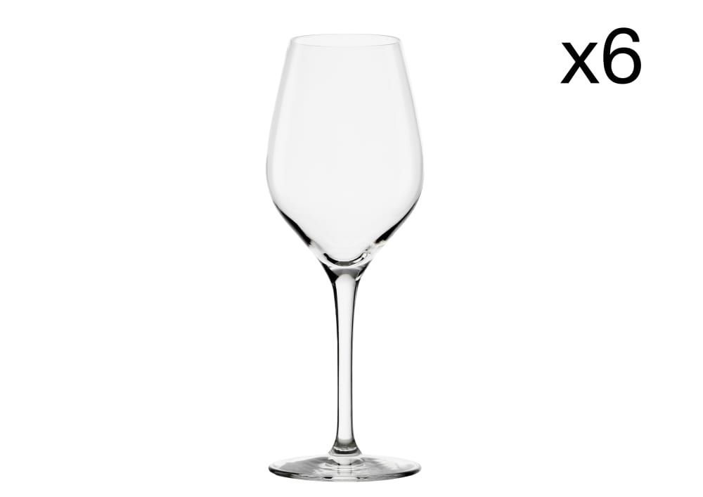 Lot de 6 Verres à vin en Cristallin, transparent, 27 cl