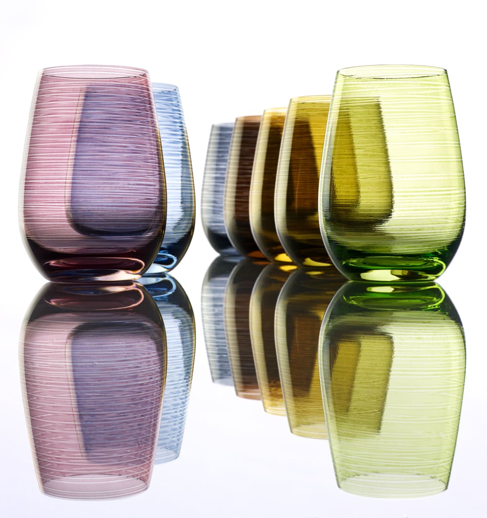 Lot de 6 Verres en Cristallin, vert, 46 cl - Maisons du Monde