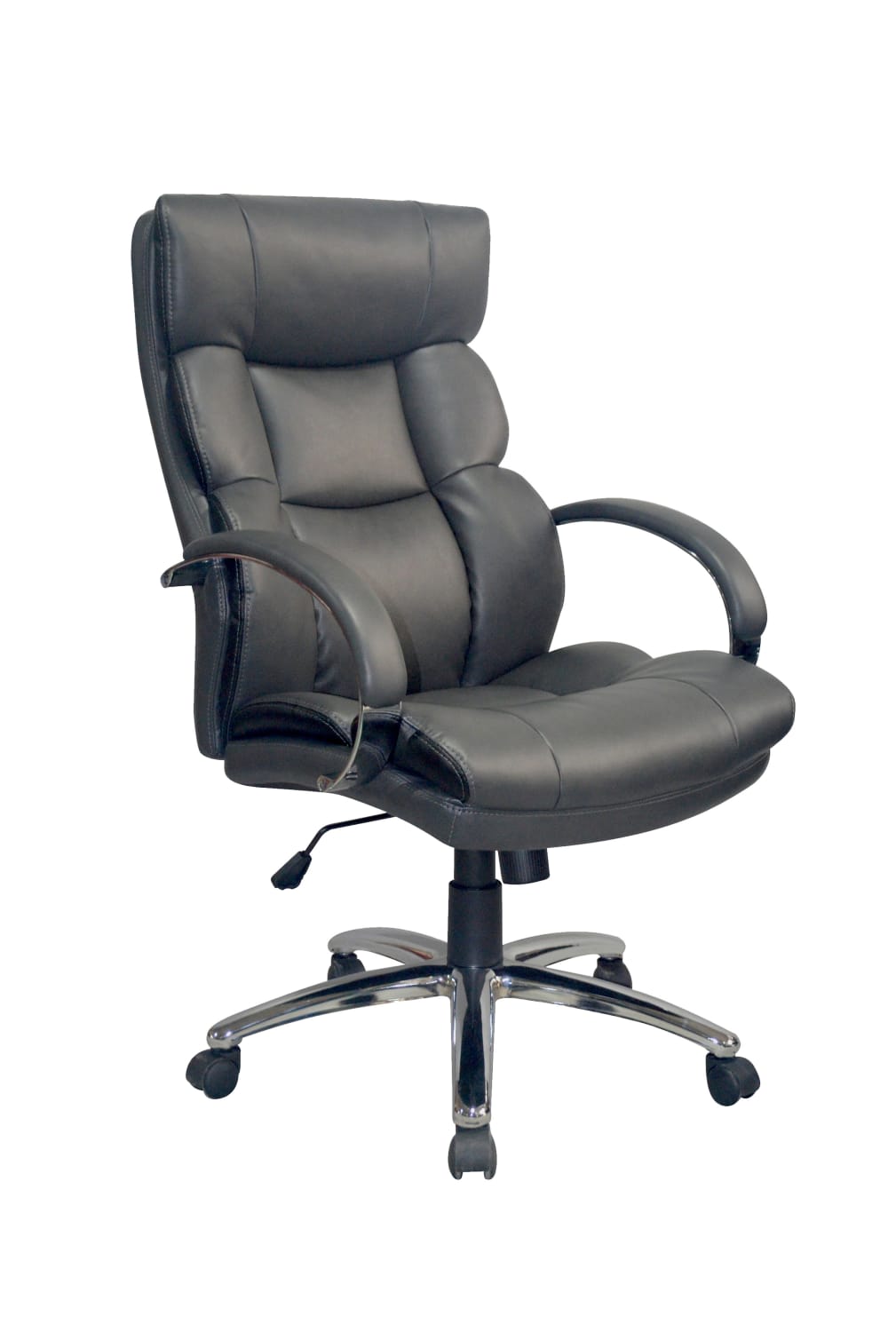 ByLiving Chefsessel bis 150 kg belastbar, Federkern-Sitz, dunkelgrau style modern - Metall