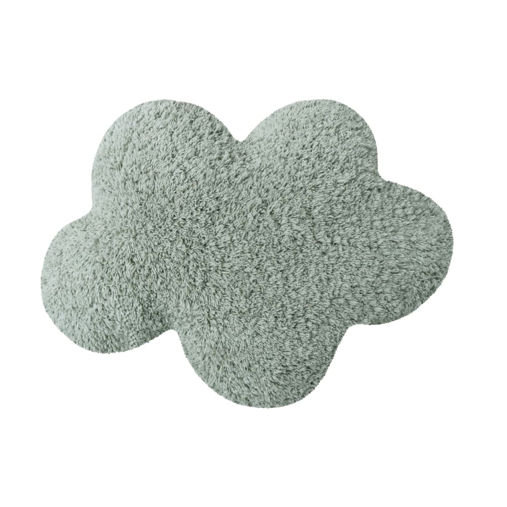 Coussin de sol nuages bleu sauge