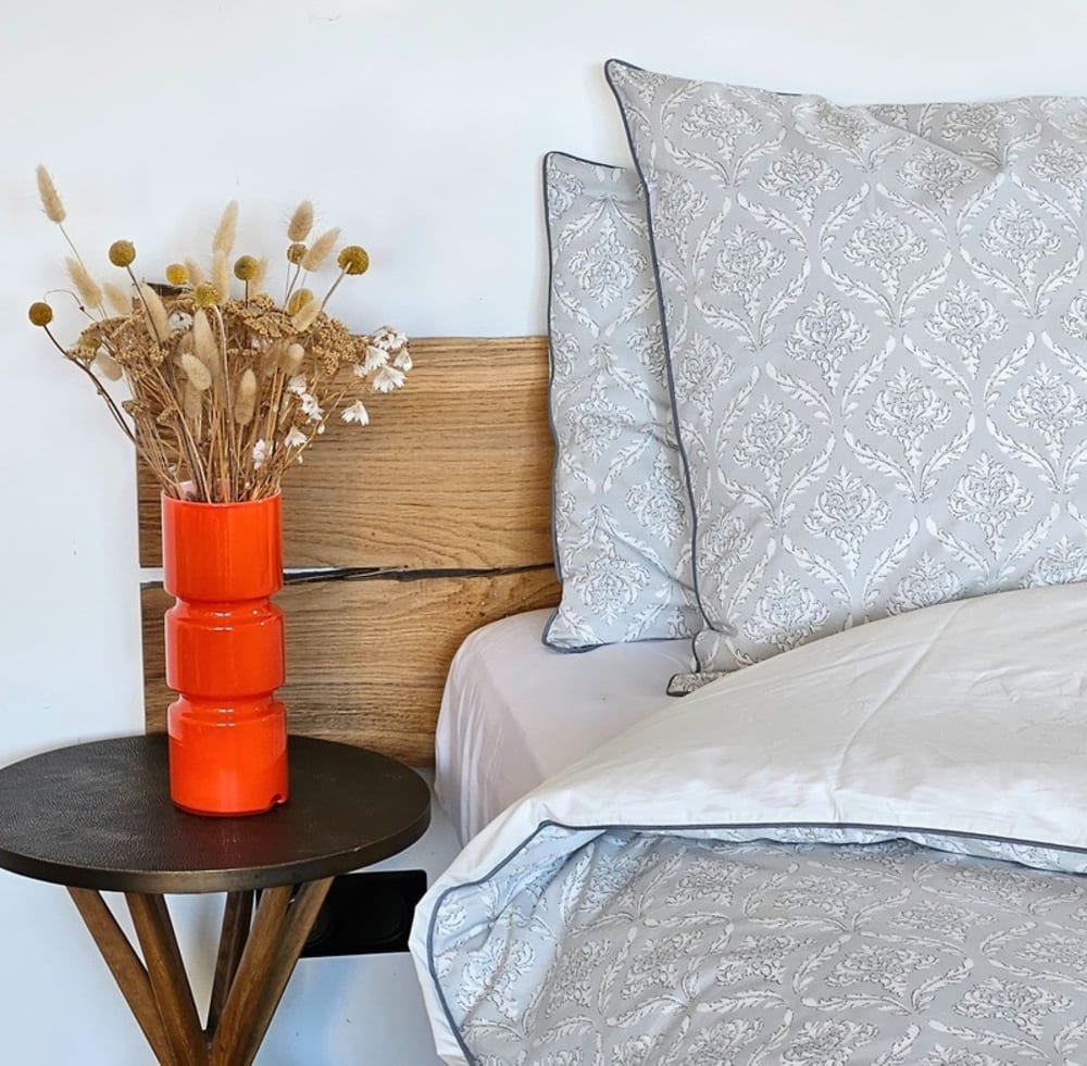 Housse de couette arabesque grise dimension - 240x260 — vue 4