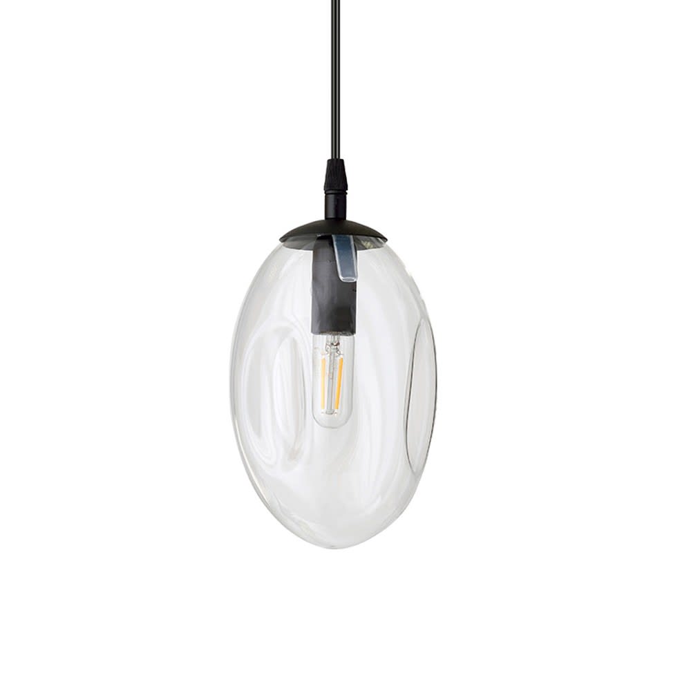 Suspension avec sphère transparente et hauteur réglable Max. 100 cm — vue 4