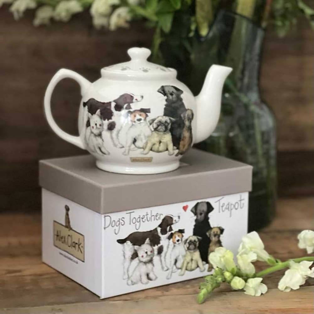 Théière en porcelaine à motif chiens 0,6L - Maisons du Monde