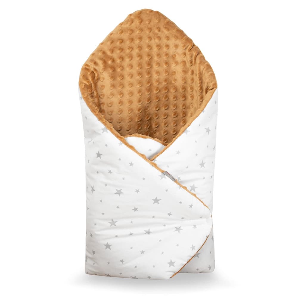 Sevira Kids Puckschlafsack für baby aus baumwolle style classic chic Braun Öko-Tex Zertifikat Baby