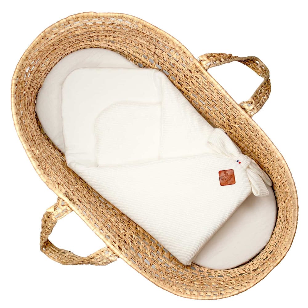 Gigoteuse bébé en nid d'abeille écru dès la naissance   4 mois (Sevira Kids) - Image 1