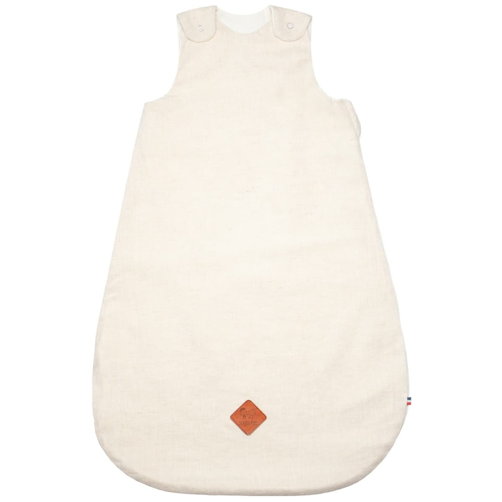 Sevira Kids Sommer-schlafsack aus gewaschenem leinen - tog 1 Beige Baby