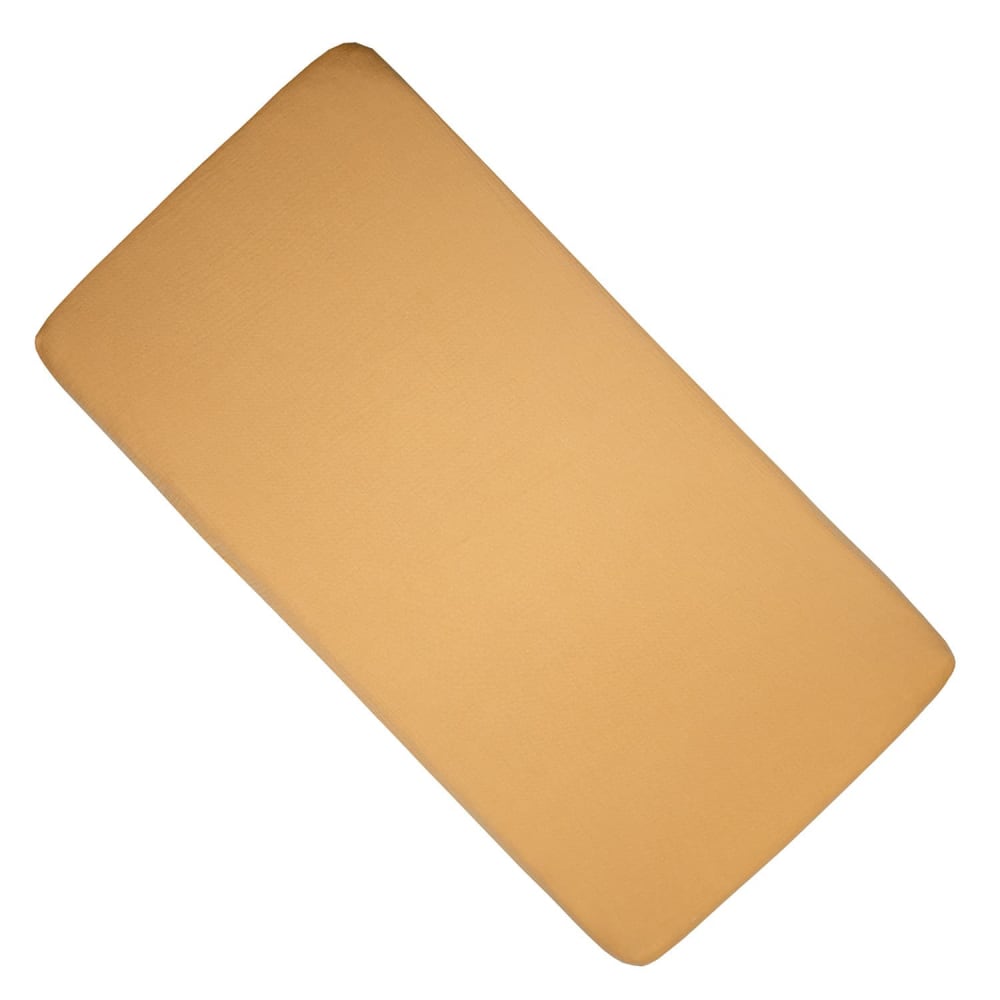 Drap housse berceau bébé gaze de coton camel 40x80 cm Drap housse berceau bébé gaze de coton camel 40x80 cm