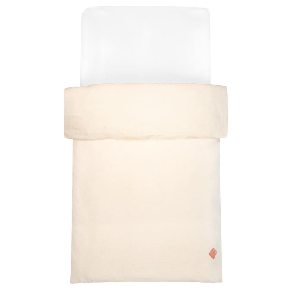 Sevira Kids Bettdeckenbezug aus gewaschenem leinen Beige Baby
