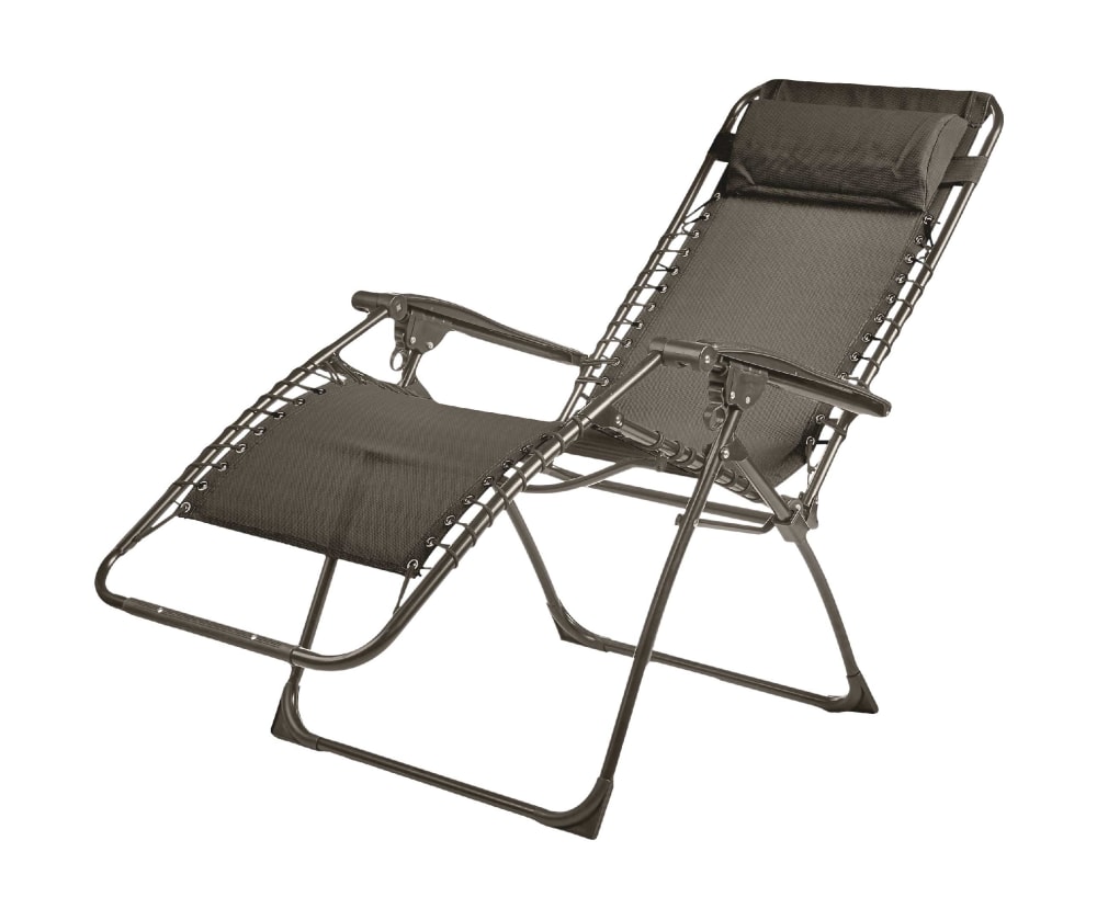 Fauteuil de jardin en acier taupe