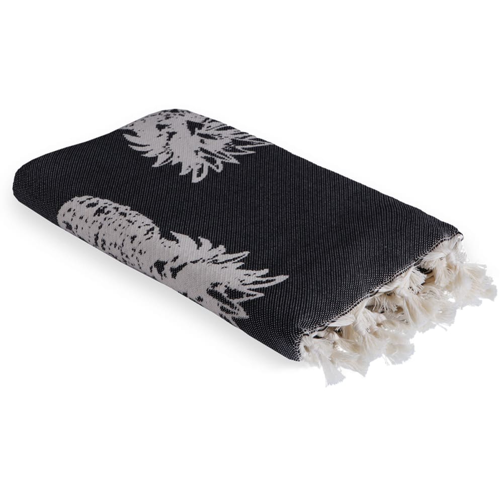 Fouta jacquard coton 100x200 noir