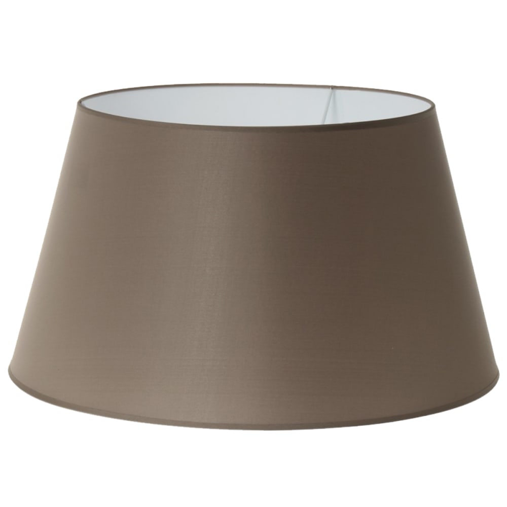Grand abat jour conique marron taupe D36 cm