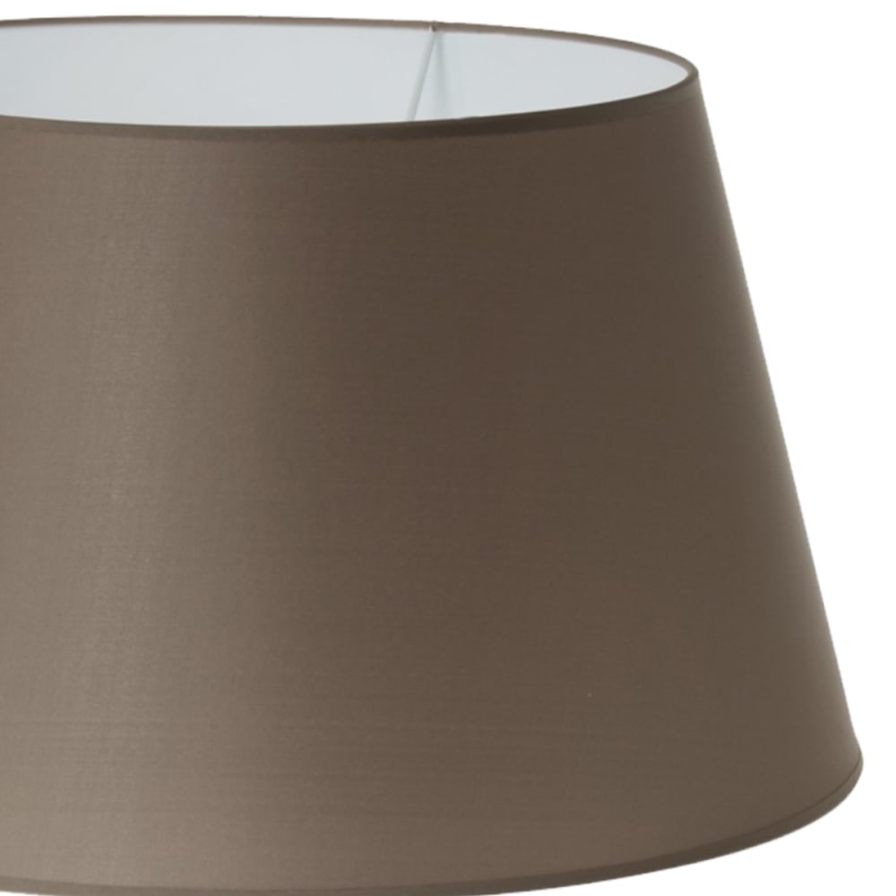 Grand abat jour conique marron taupe D36 cm — vue 3