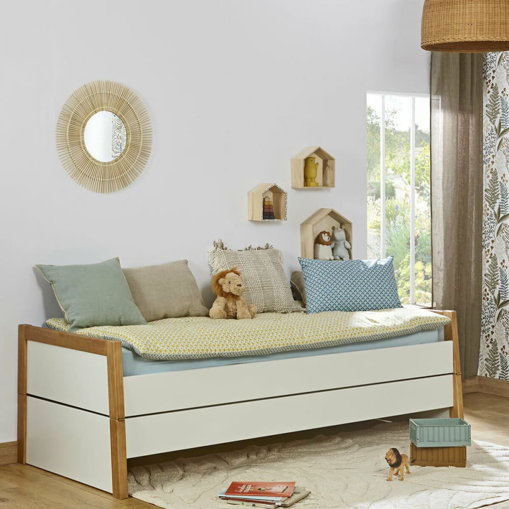 Lit gigogne bois massif 80x200 cm - Maisons du Monde