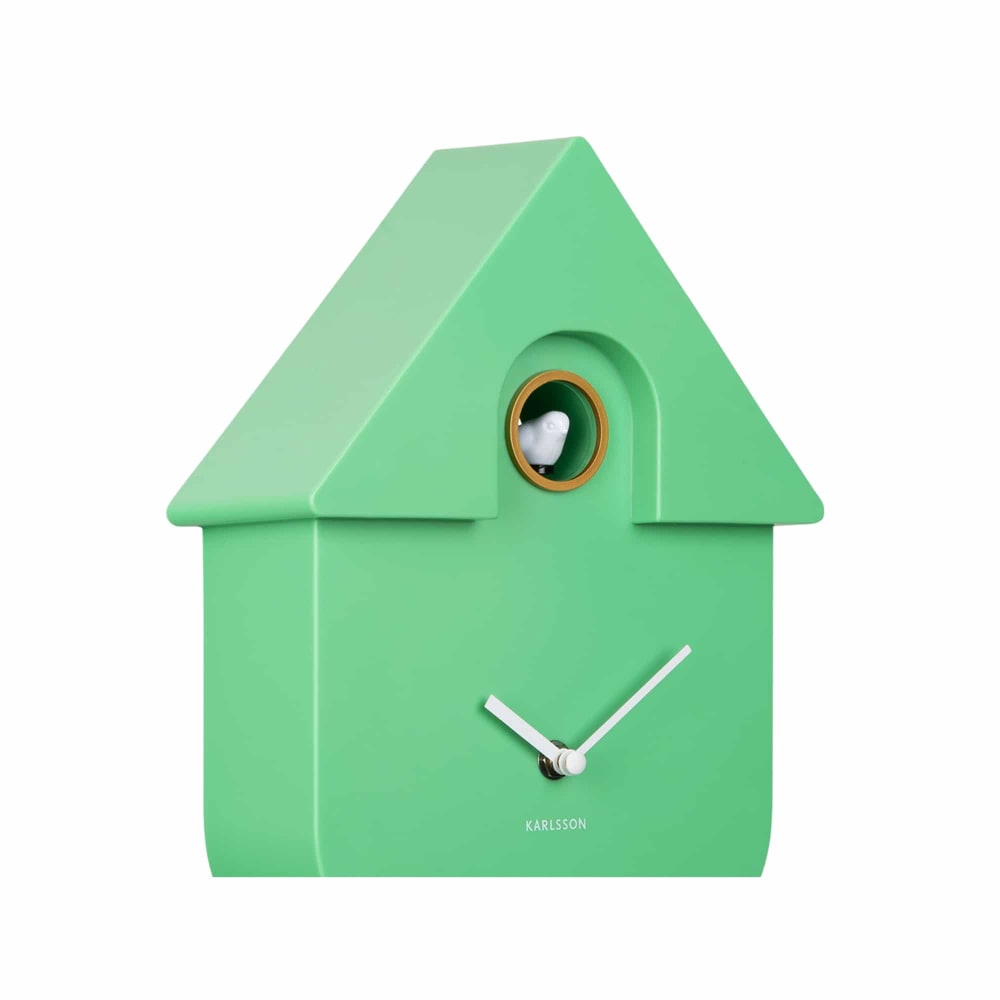Horloge murale thermoplastique vert 8.5x21.5x41cm - Maisons du Monde