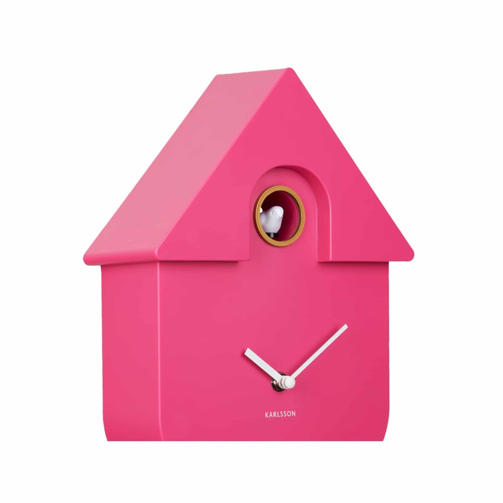 Horloge murale thermoplastique rose 8.5x21.5x41cm - Maisons du Monde