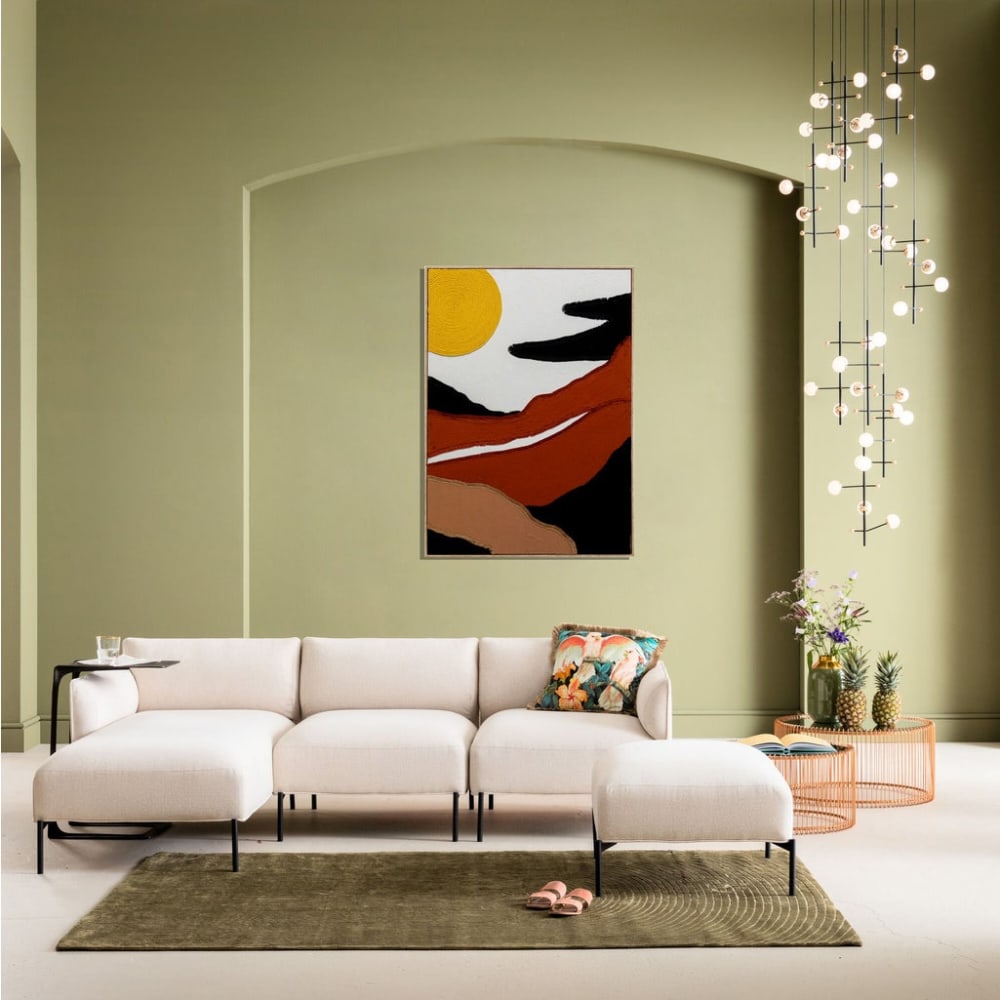 Tableau lever de soleil en polyester 73x113 — vue 3