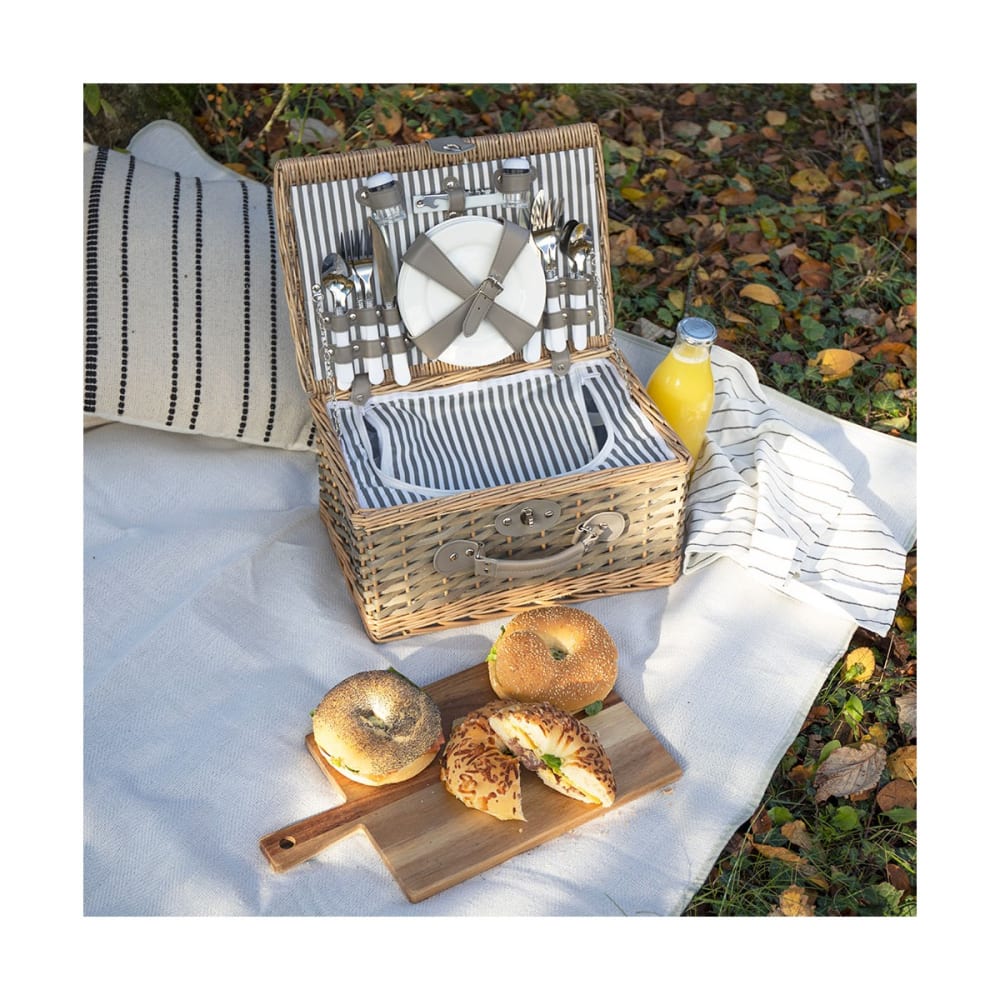 Panier pique-nique 4 personnes bois - Maisons du Monde