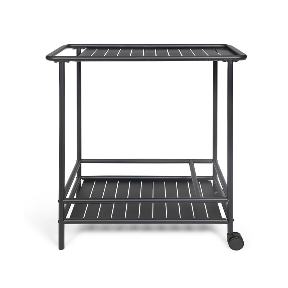 Livoo Desserte pour plancha Noir Noir Acier