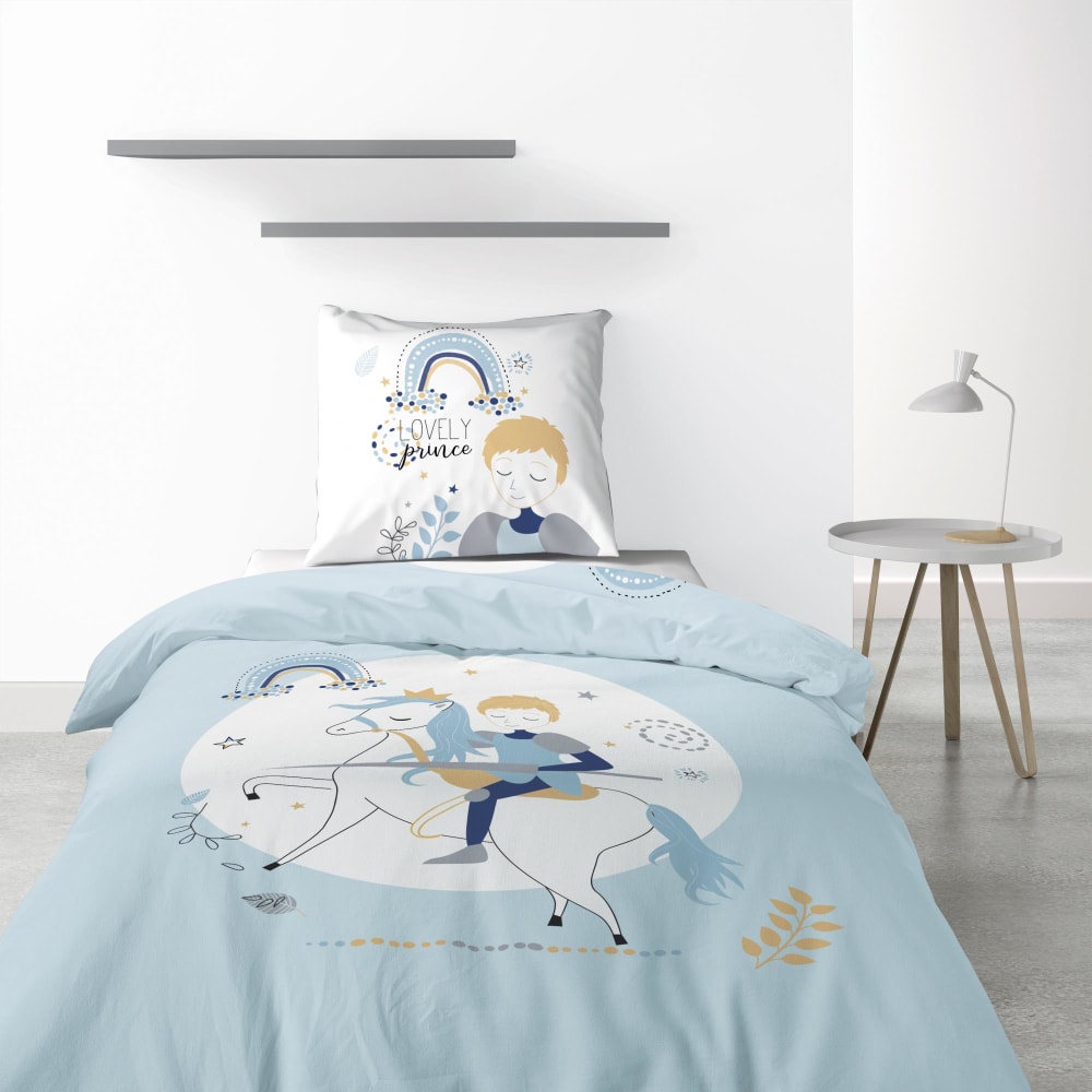 Parure de lit 1 place coton à motifs 140x200 cm - Maisons du Monde