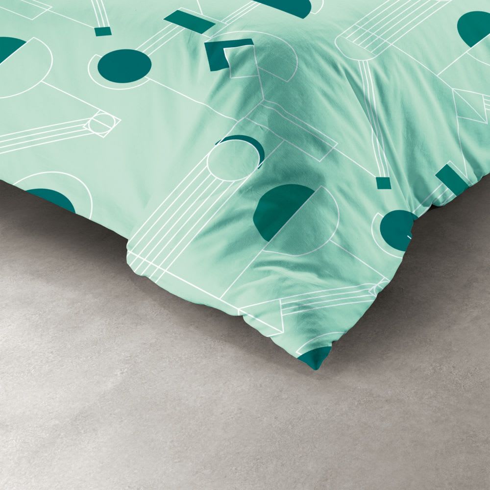 Parure de lit 1 place microfibre à motifs 140x200 cm - Maisons du Monde