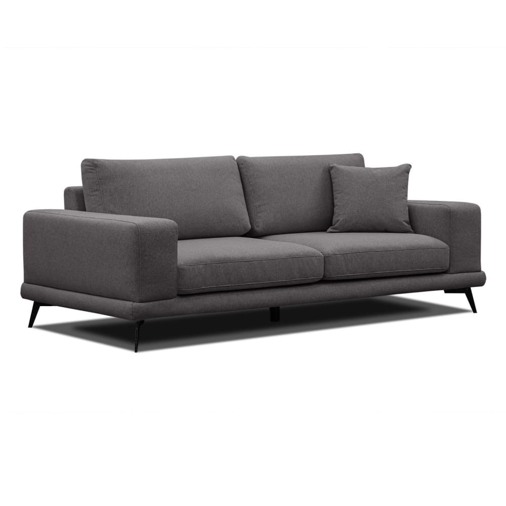 Canapé droit XXL 3 places - gris