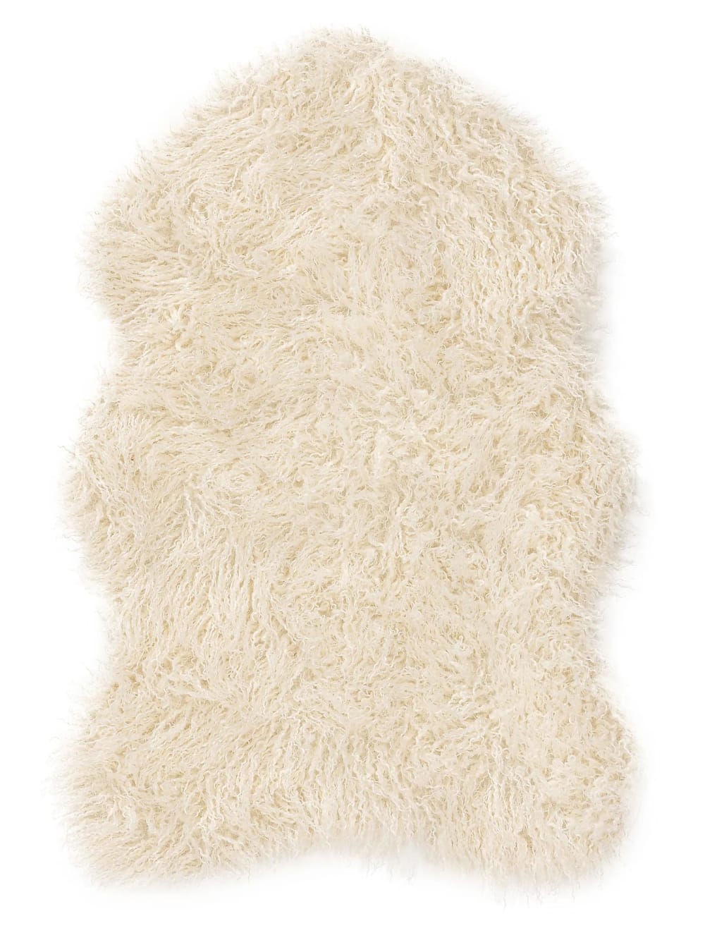 Tapis de fausse fourrure crème 60x90 Tapis de fausse fourrure crème 60x90