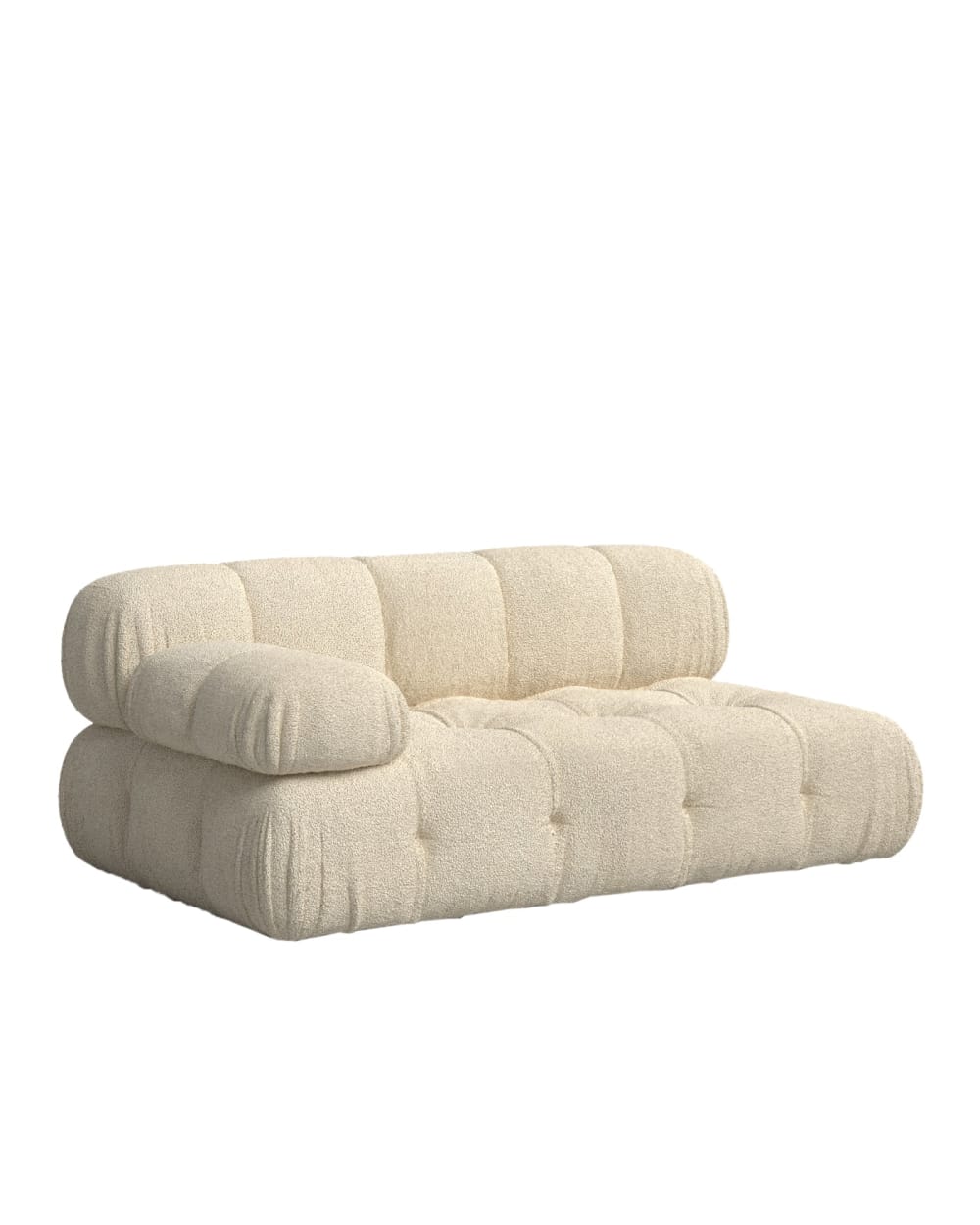 Canapé beige bouclé - chaise