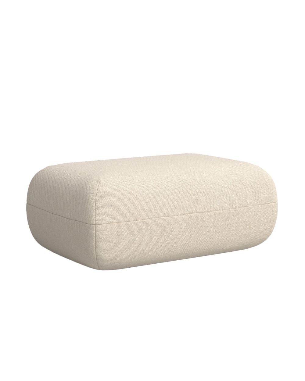 Pouf repose-pieds beige