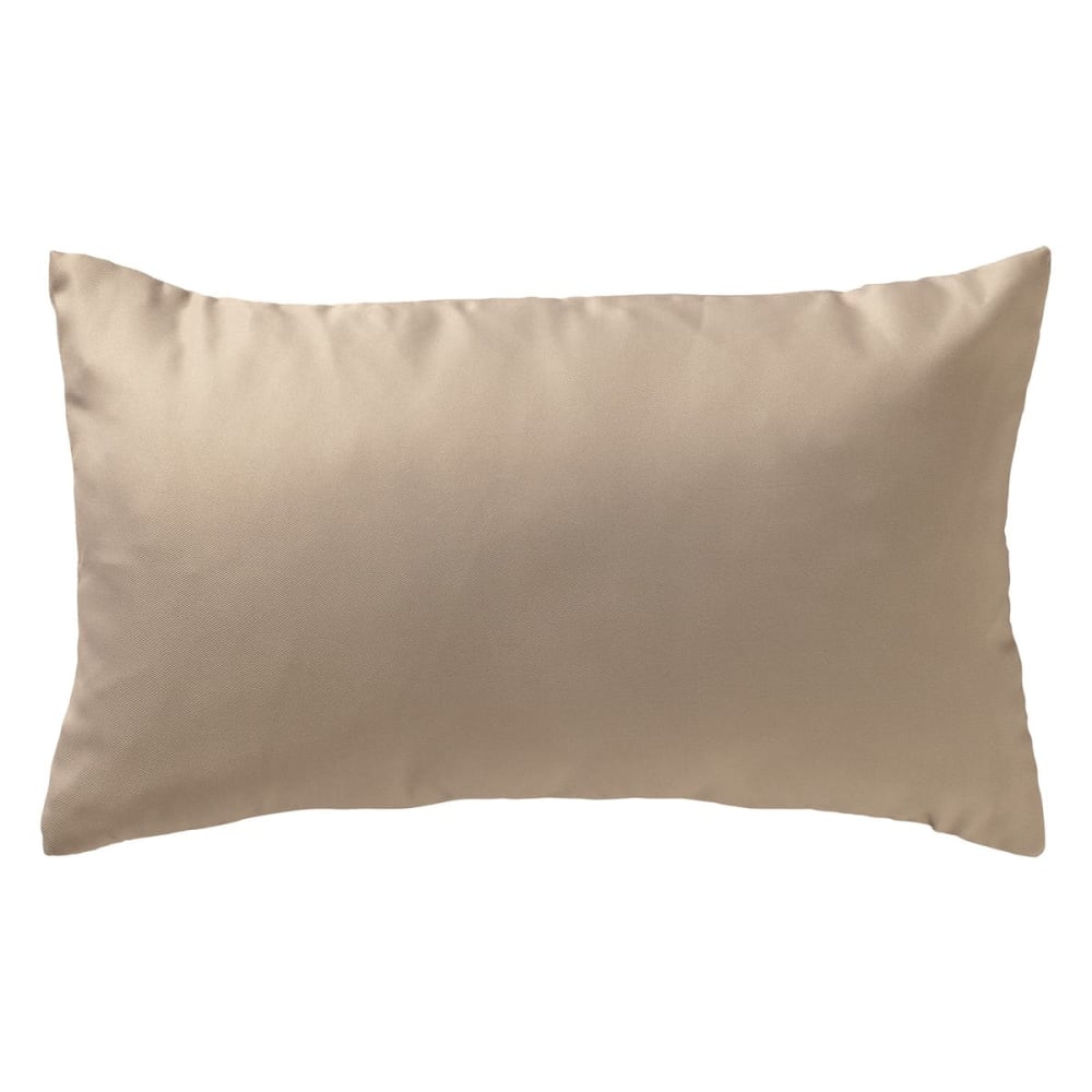 Housse de coussin extérieur 30x50 cm beige Couleur unie