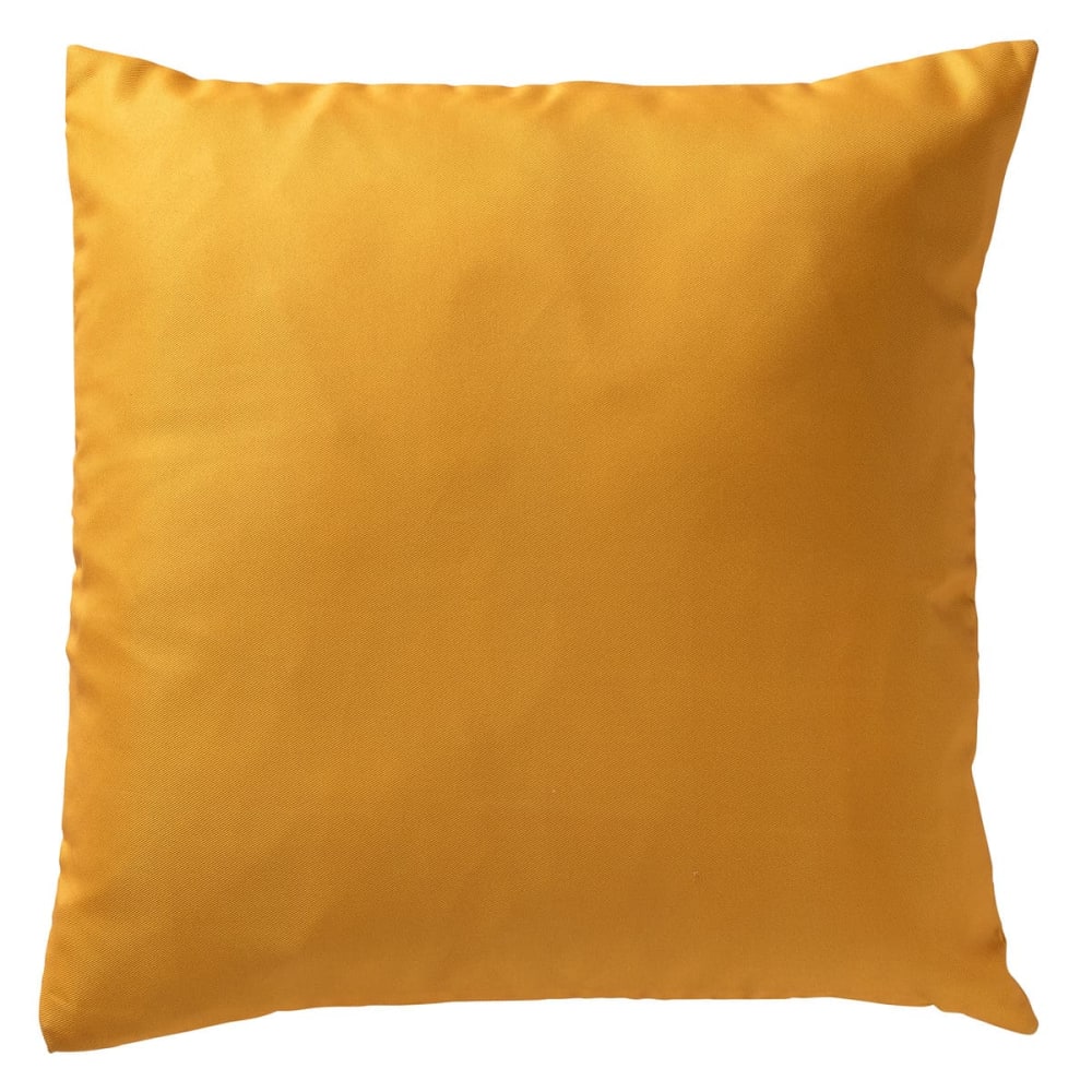Housse de coussin extérieur 45x45 cm Jaune Couleur unie