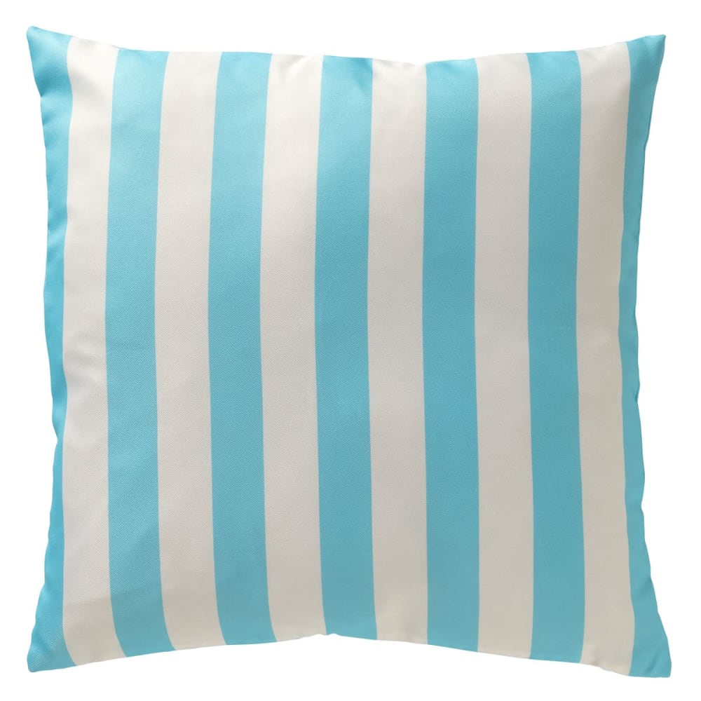 Coussin extérieur 45x45 cm Bleu Rayé