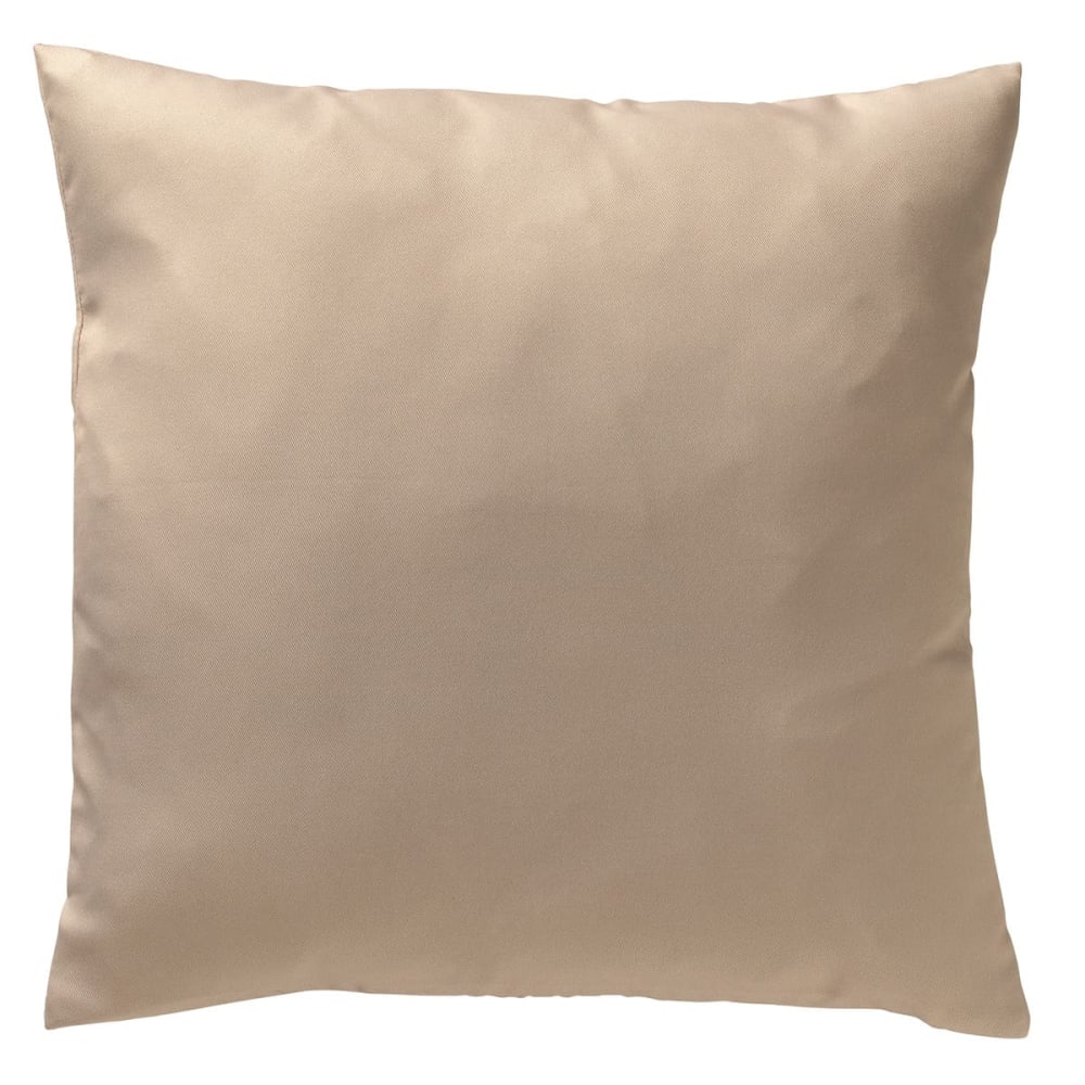 Housse de coussin extérieur 45x45 cm beige Couleur unie