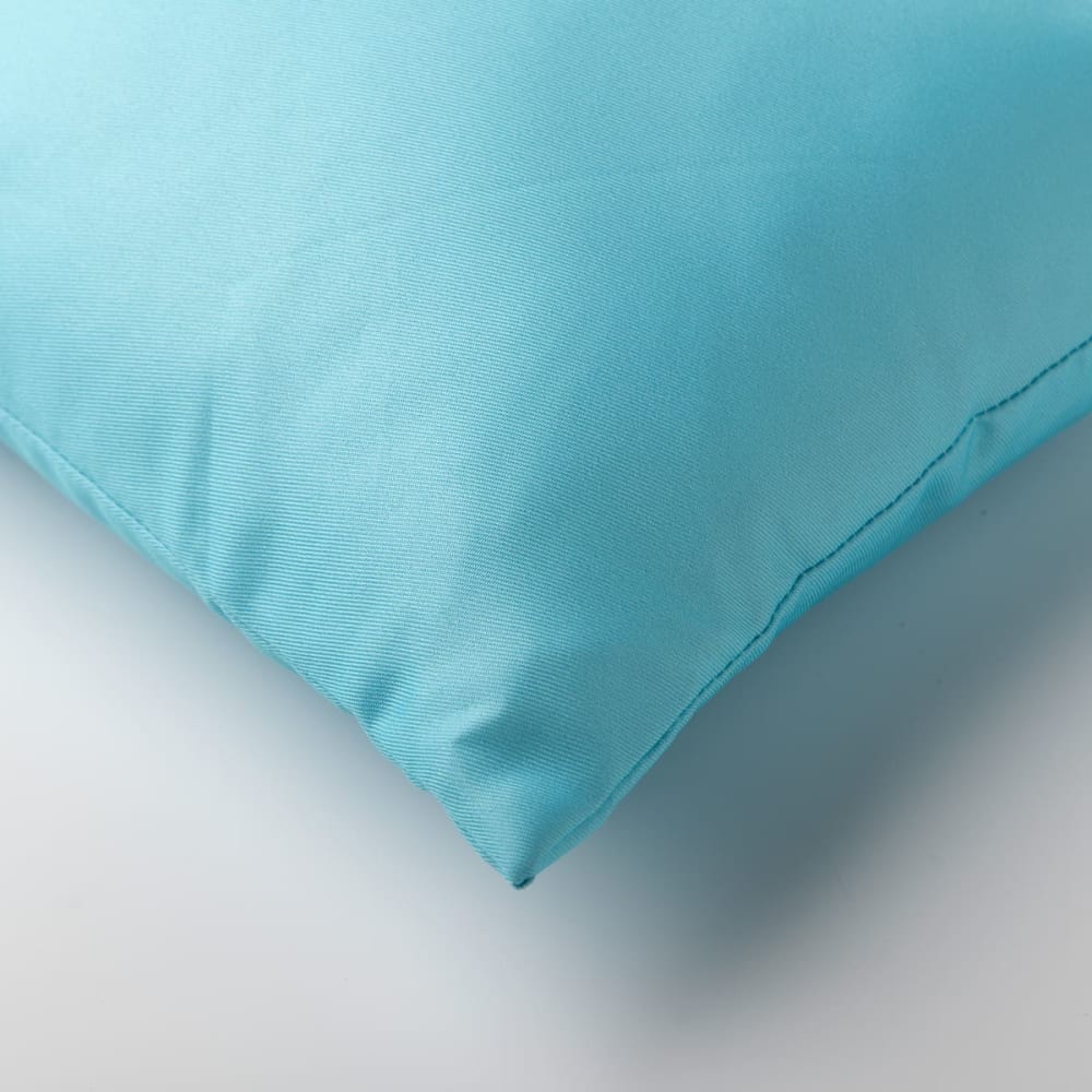 Coussin extérieur 30x50 cm Bleu Couleur unie - Maisons du Monde