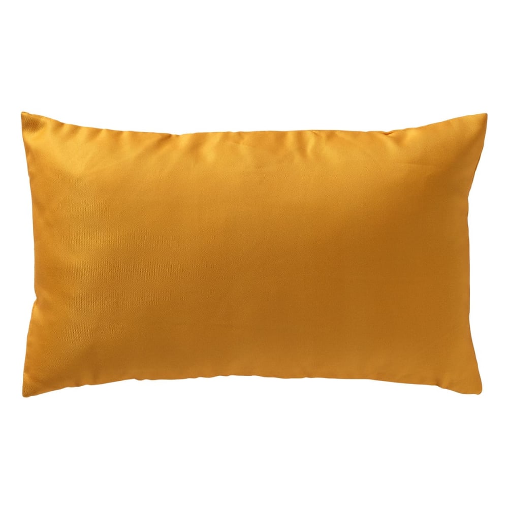 textino Outdoor Kissenbezug 30x50 cm Gelb Unifarbe style modern Gelb Pes - Polyester