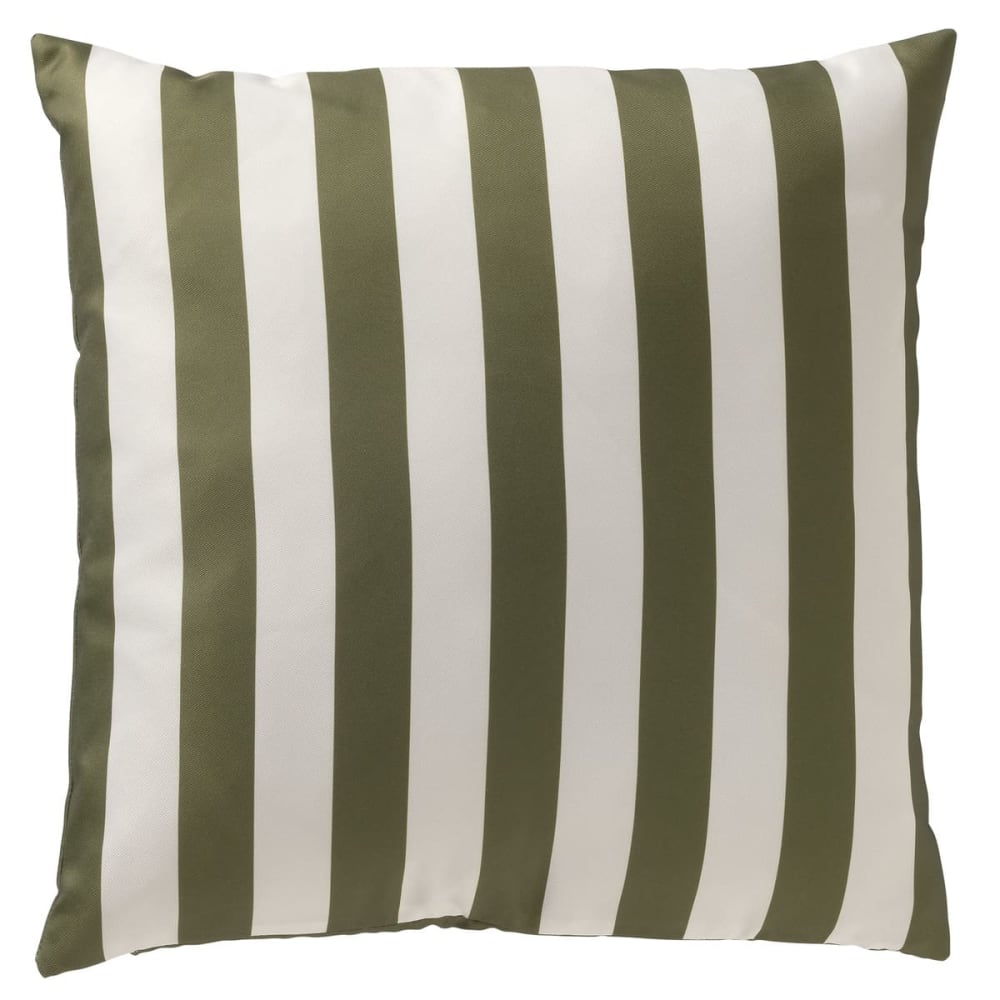 Coussin extérieur 45x45 cm Vert Rayé
