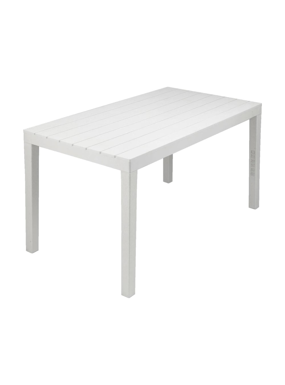 Table d'extérieur blanc 80x138 cm
