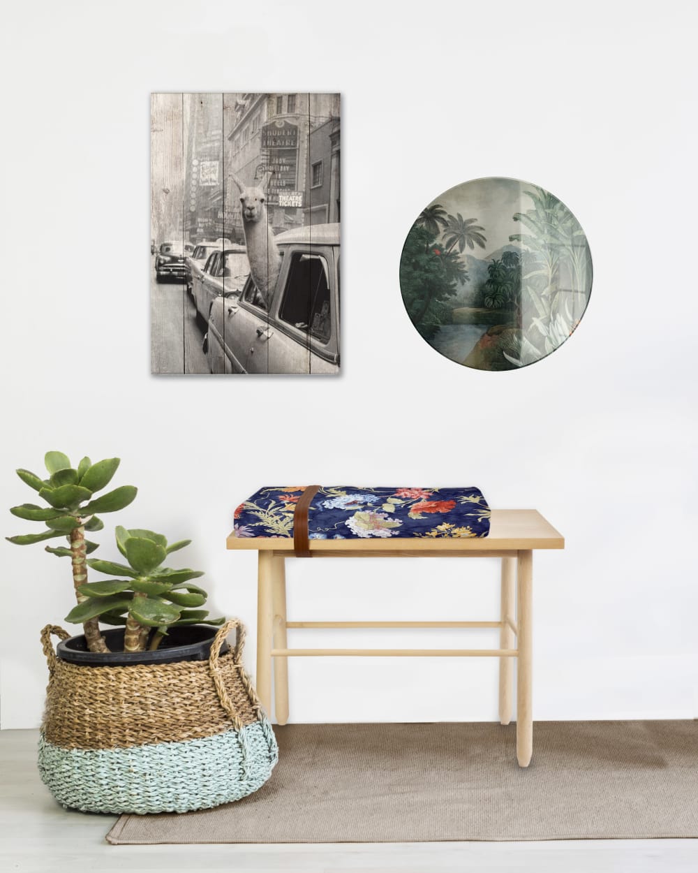 Panneau décoratif en bois 60x40 Flamme - Maisons du Monde