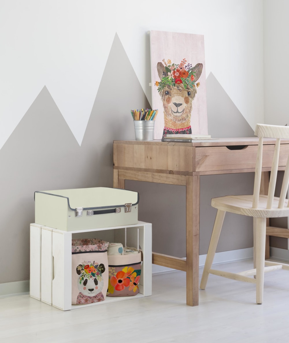Panneau décoratif en bois 60x40 Flamme Florale - Maisons du Monde