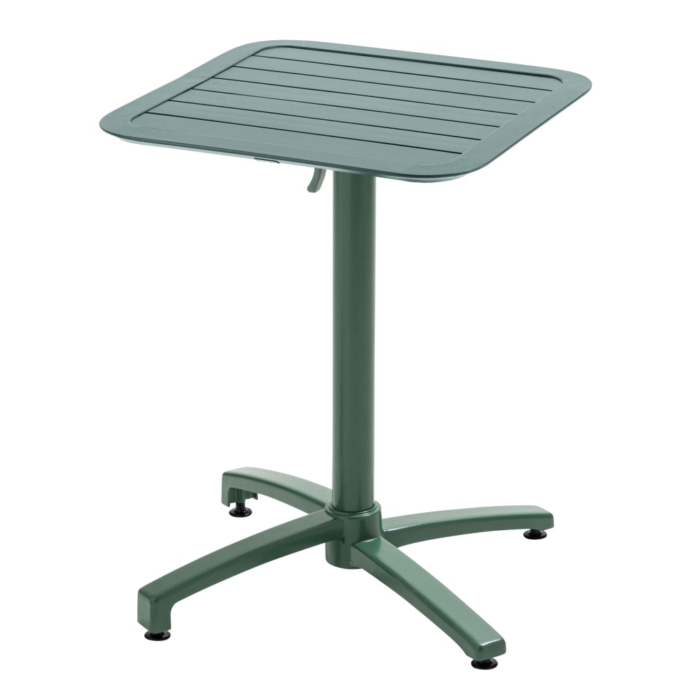 Table inclinable de terrasse 60 x 60 cm vert foncé