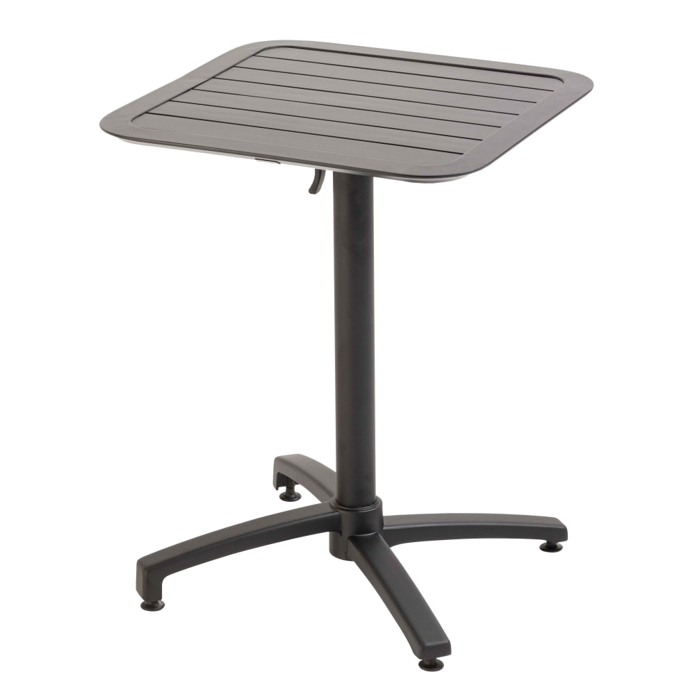 Table inclinable de terrasse 60 x 60 cm noir