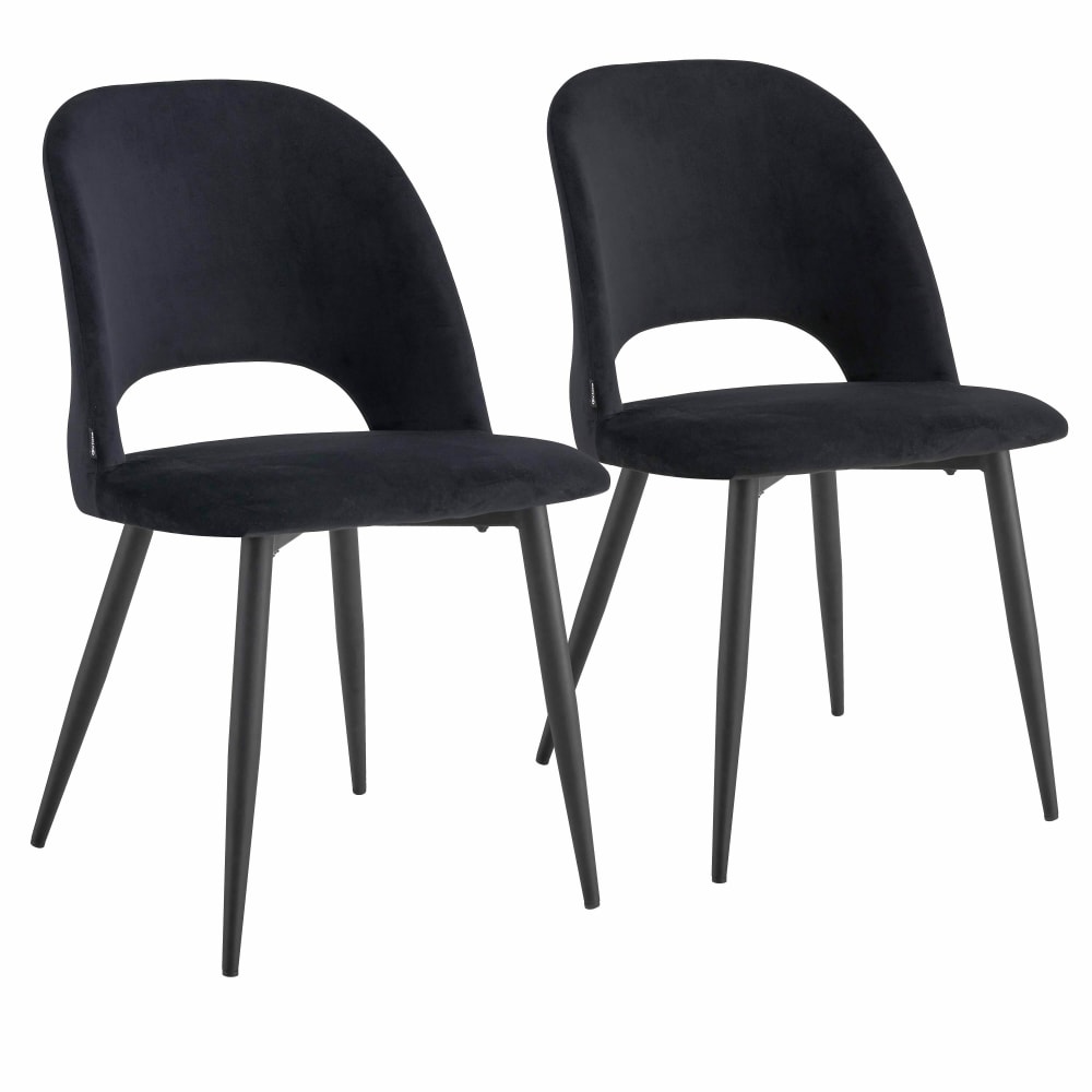 Lot de 2 chaises en acier