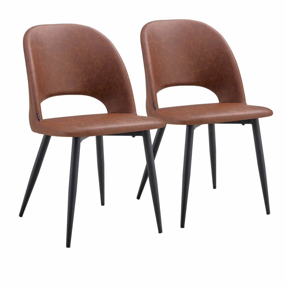 Lot de 2 chaises en acier