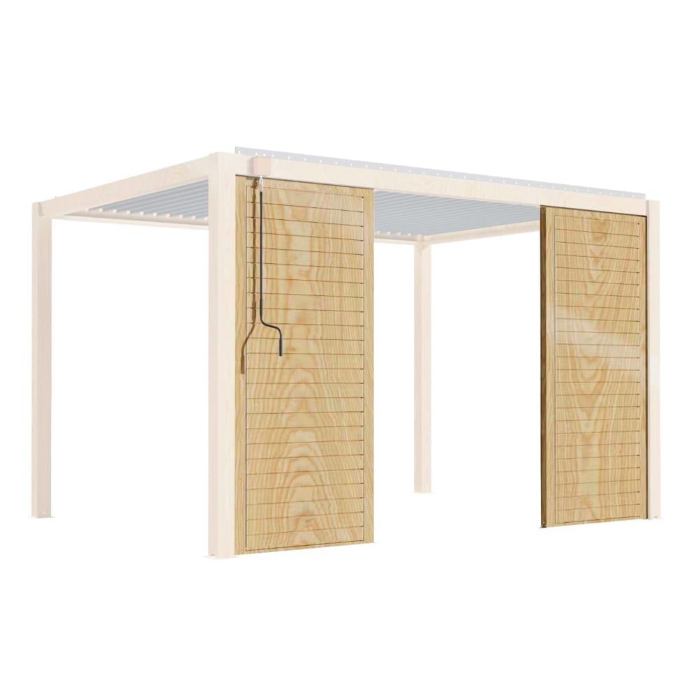 Claustra bois pour pergola bioclimatique corato et sapri (2,39 x 1 m) - Maisons du Monde